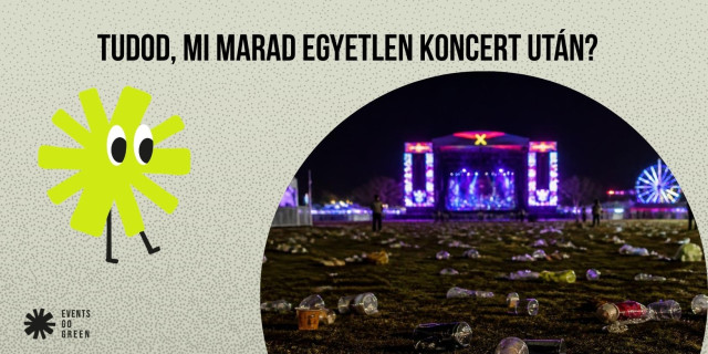 eldobható pohár koncert után